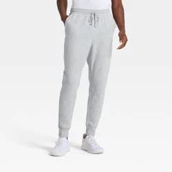 Men's Active Comfort Fleece Jogger Pants - All In Motion™ Heather Gray XXL