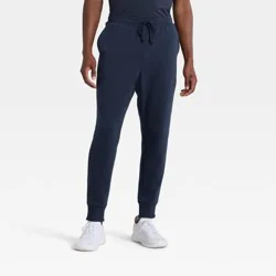 Men's Active Comfort Fleece Jogger Pants - All In Motion™ Blue S