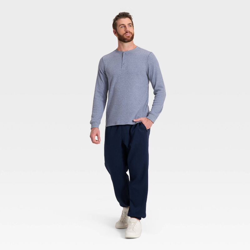 slide 2 of 3, Men's Active Comfort Fleece Pants - All In Motion™ Navy Blue XL, 1 ct