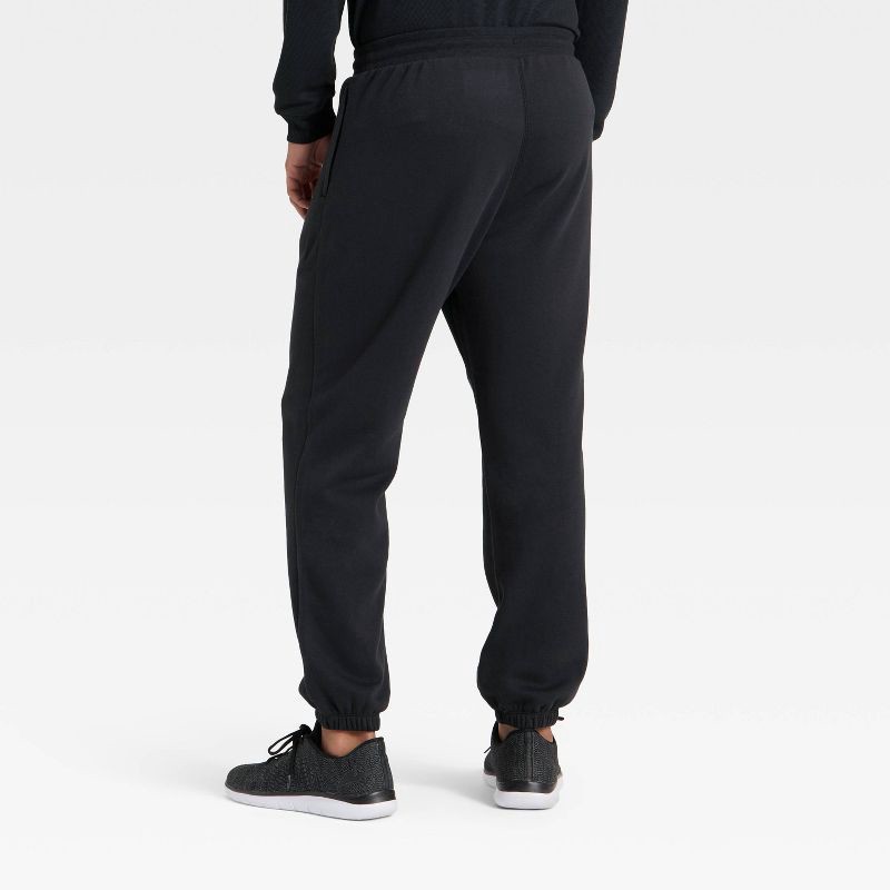 slide 2 of 3, Men's Active Comfort Fleece Pants - All In Motion™ Black XL, 1 ct