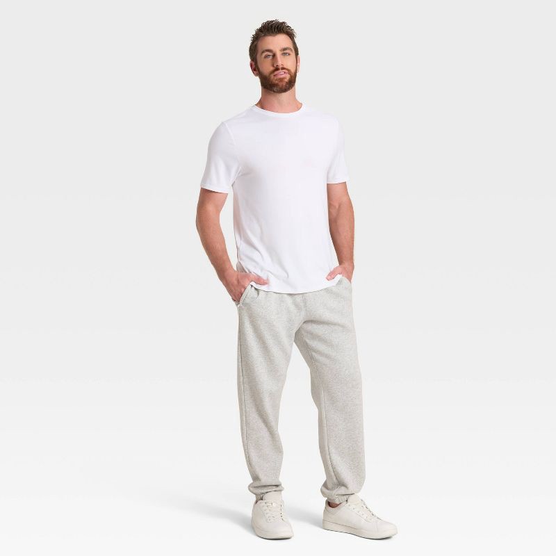 slide 3 of 3, Men's Active Comfort Fleece Pants - All In Motion™ Heather Gray L, 1 ct