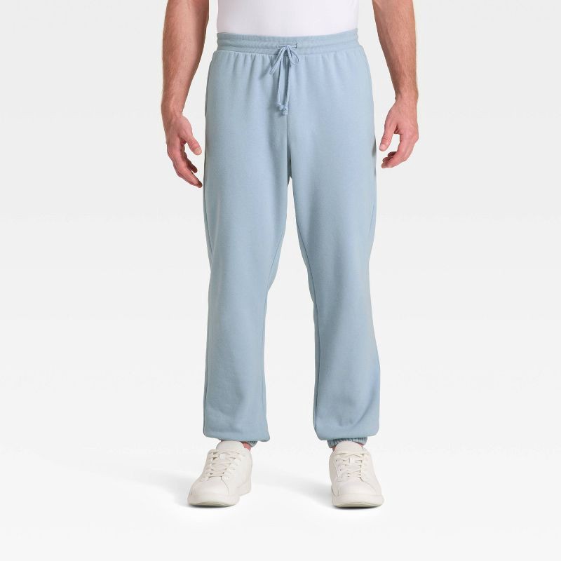 slide 1 of 3, Men's Active Comfort Fleece Pants - All In Motion™ Light Blue L, 1 ct
