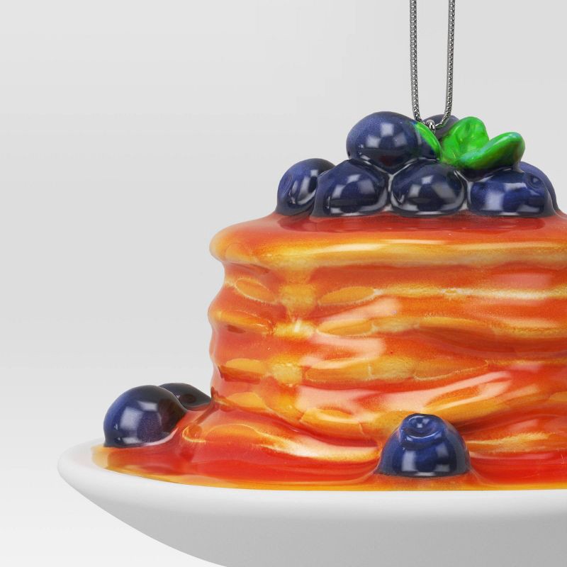 slide 3 of 3, Christmas Resin Pancake Stack with Blueberries Ornament - Wondershop™, 1 ct