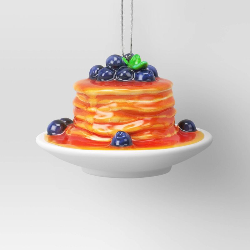 slide 1 of 3, Christmas Resin Pancake Stack with Blueberries Ornament - Wondershop™, 1 ct