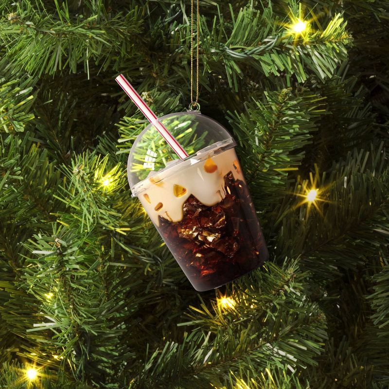 slide 2 of 3, Christmas Glass Iced Coffee Ornament - Wondershop™, 1 ct
