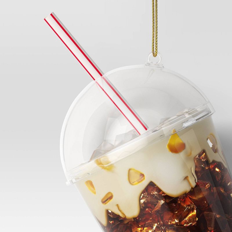 slide 3 of 3, Christmas Glass Iced Coffee Ornament - Wondershop™, 1 ct