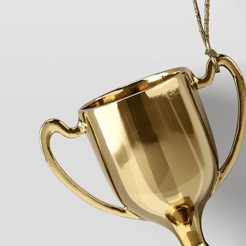 slide 3 of 3, Christmas Gold Resin Trophy Ornament - Wondershop™, 1 ct
