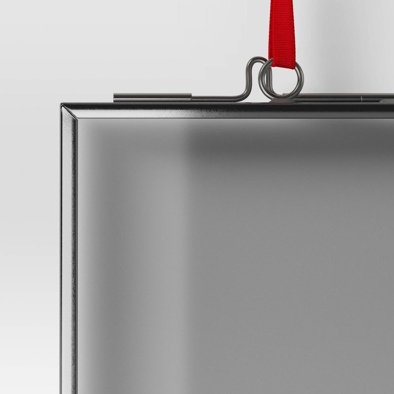 slide 3 of 3, Christmas Silver Metal Photo Frame Ornament - Wondershop™, 1 ct