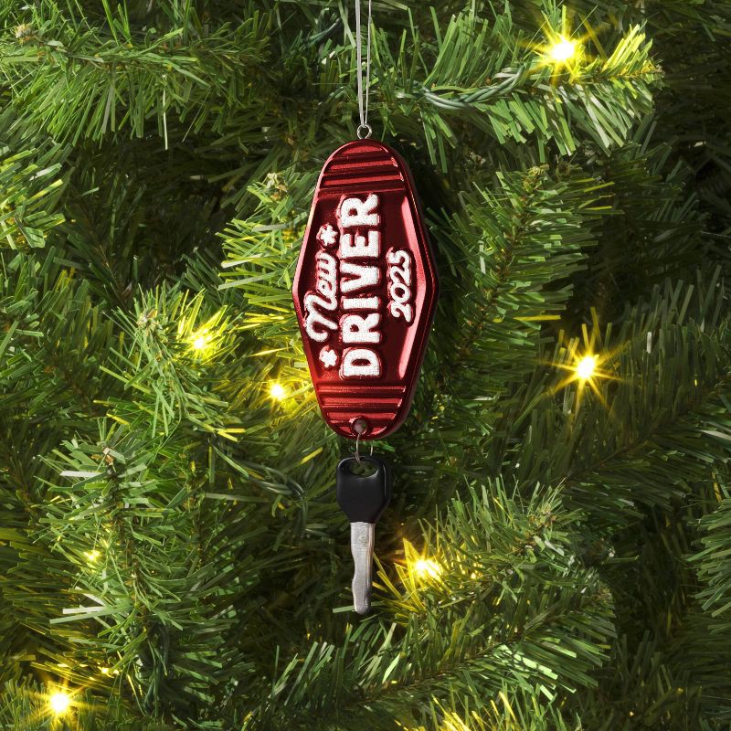 slide 2 of 3, 5.25" Christmas Resin 1st Driver Ornament - Wondershop™, 1 ct