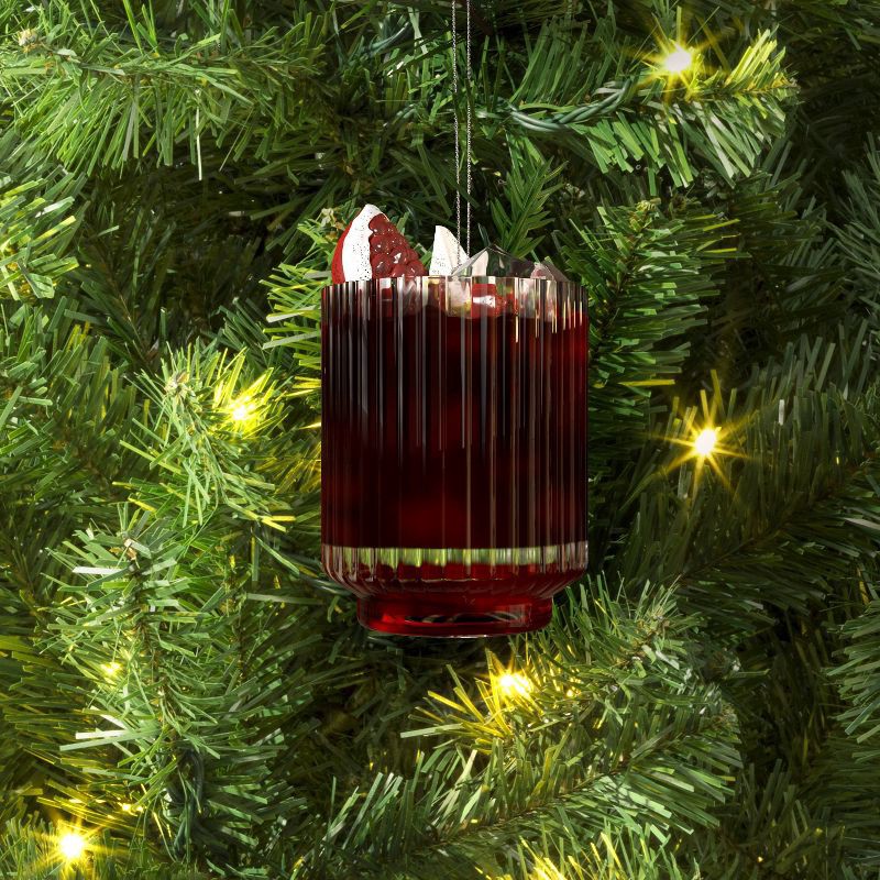 slide 2 of 3, Christmas Glass Mulled Wine Cocktail Ornament - Wondershop™, 1 ct