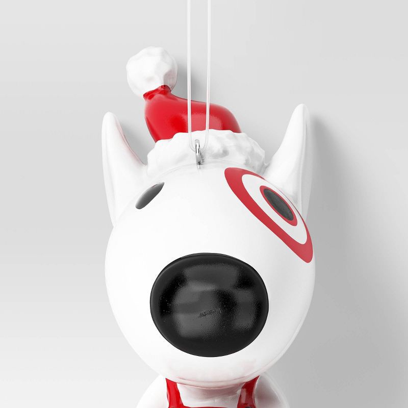 slide 3 of 3, 4.5" Christmas Resin Target Bullseye Dog Ornament - Wondershop™, 1 ct