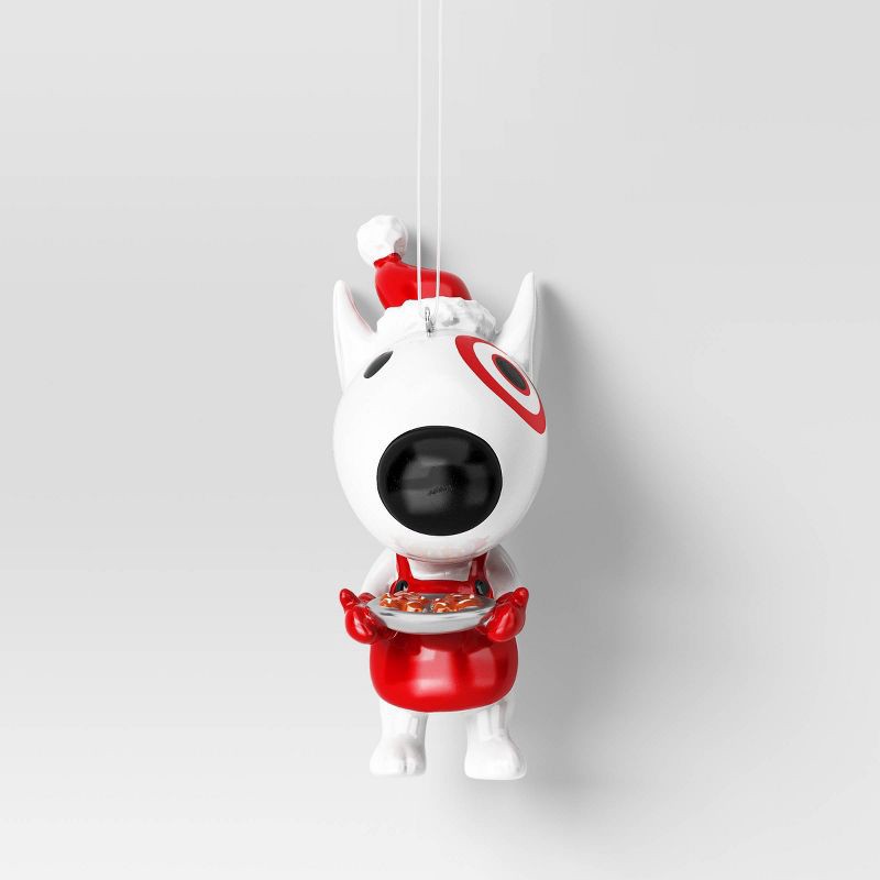 slide 1 of 3, 4.5" Christmas Resin Target Bullseye Dog Ornament - Wondershop™, 1 ct