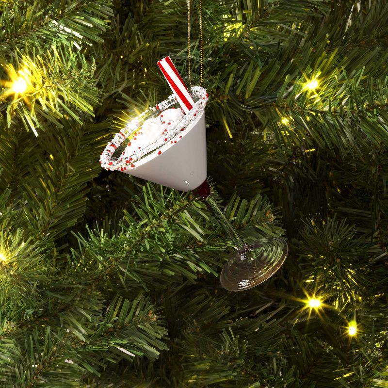 slide 2 of 3, Christmas Peppermint Martini Ornament - Wondershop™, 1 ct