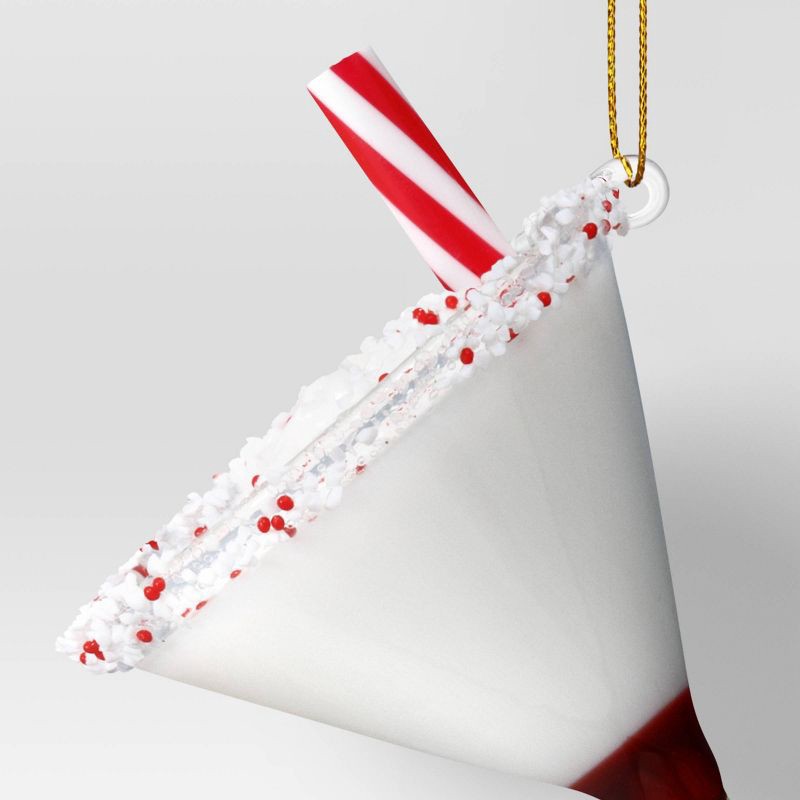 slide 3 of 3, Christmas Peppermint Martini Ornament - Wondershop™, 1 ct