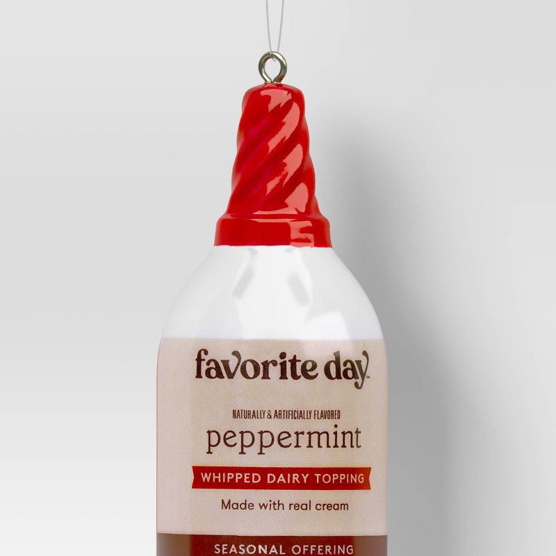 slide 3 of 3, 5" Christmas Resin Peppermint Aerosol Whip Ornament - Wondershop™, 1 ct