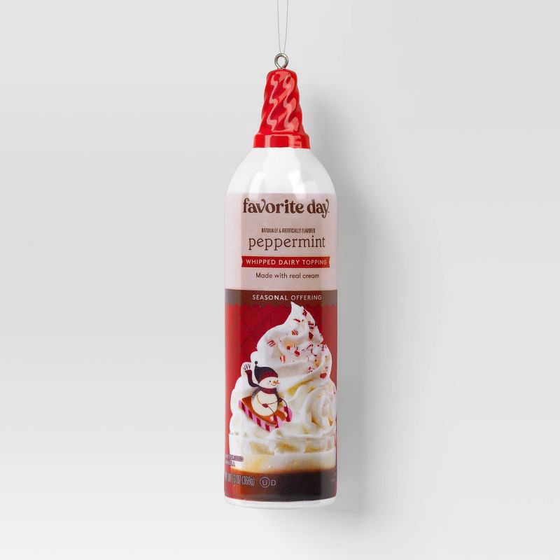 slide 1 of 3, 5" Christmas Resin Peppermint Aerosol Whip Ornament - Wondershop™, 1 ct