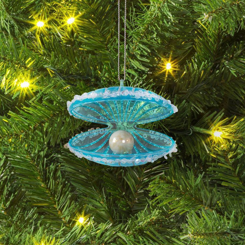 slide 2 of 3, Christmas Clam Pearl Shell Ornament - Wondershop™, 1 ct