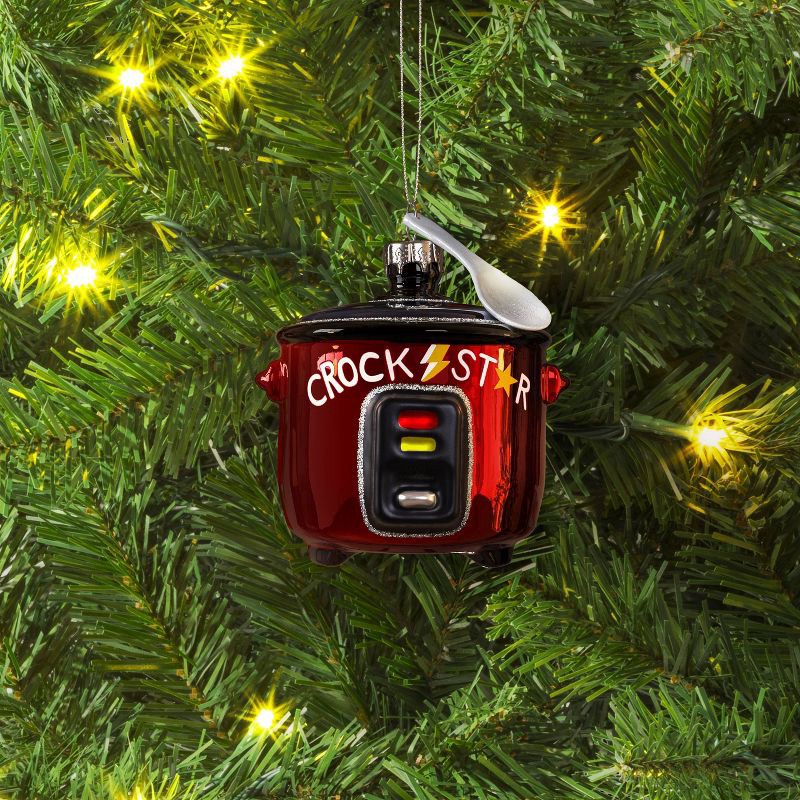 slide 2 of 3, Christmas Glass Slow Cooker Ornament - Wondershop™, 1 ct