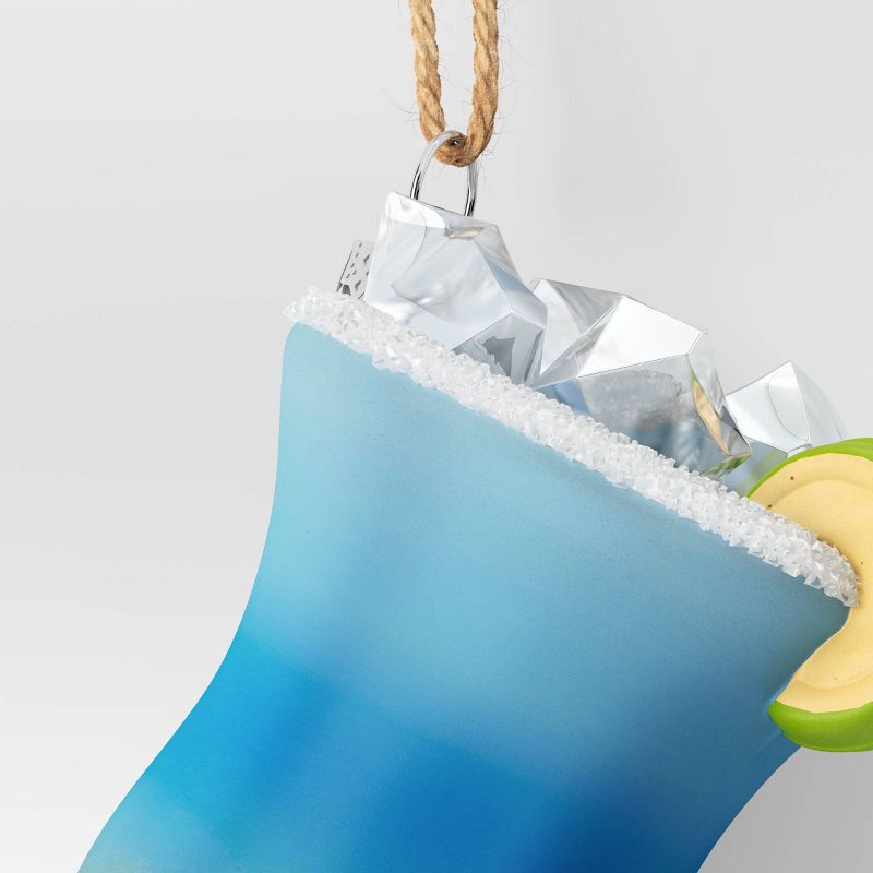 slide 3 of 3, Christmas Glass Rainbow Tropical Drink Ornament - Wondershop™, 1 ct