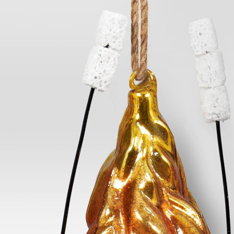 slide 3 of 3, Christmas Glass Campfire Ornament - Wondershop™, 1 ct