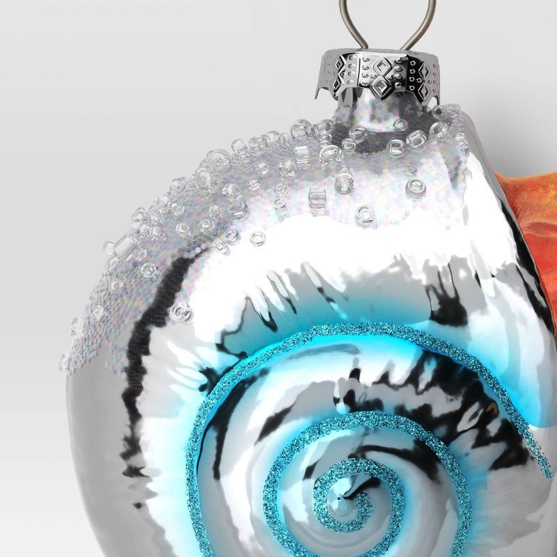 slide 3 of 3, Christmas Glass Hermit Crab Ornament - Wondershop™, 1 ct