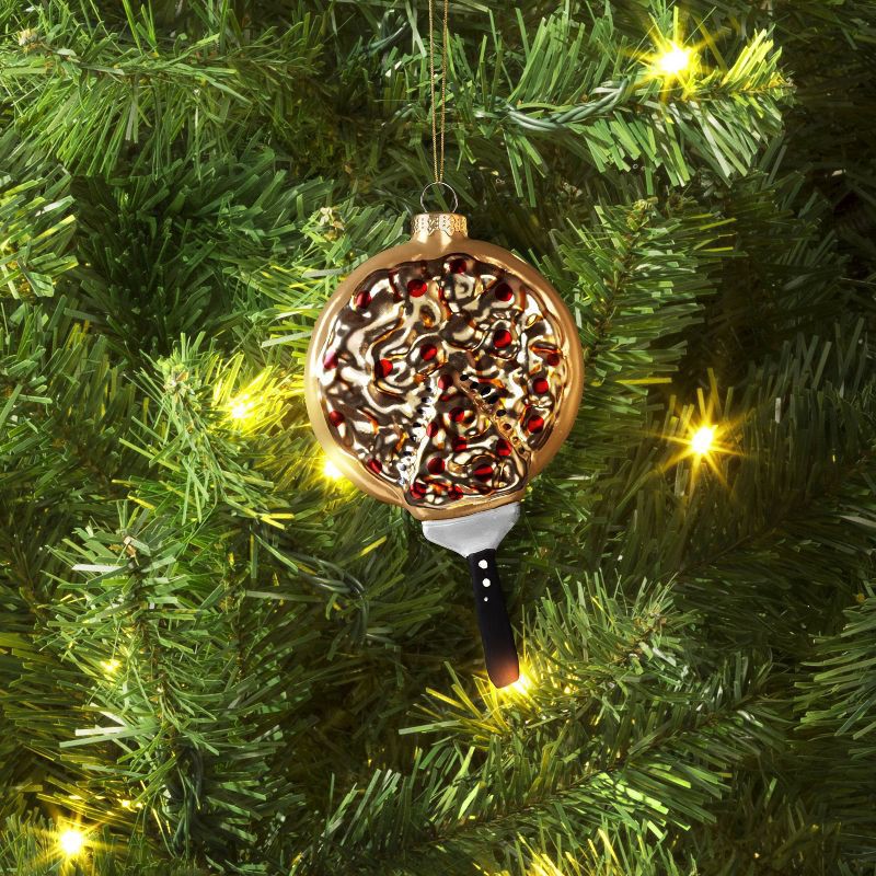 slide 2 of 3, Christmas Glass Pizza Ornament - Wondershop™, 1 ct