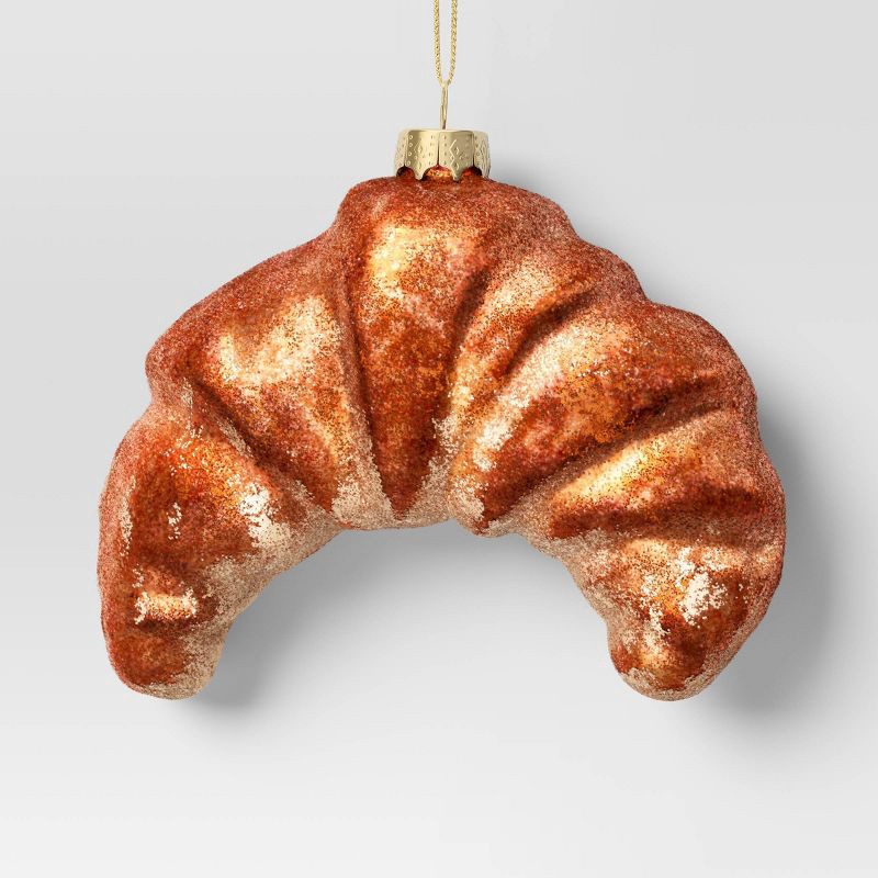 slide 1 of 3, Christmas Glass Croissant Ornament - Wondershop™, 1 ct