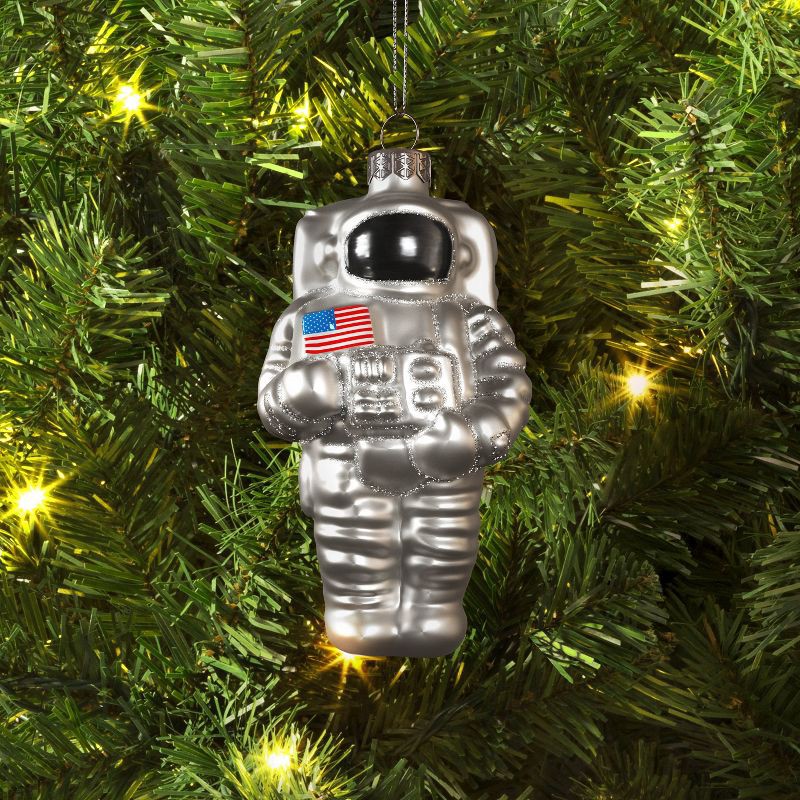 slide 2 of 3, Christmas Glass Astronaut Ornament - Wondershop™, 1 ct