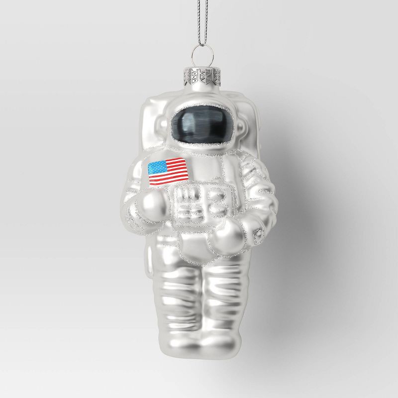 slide 1 of 3, Christmas Glass Astronaut Ornament - Wondershop™, 1 ct