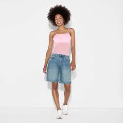Women's Squareneck Tie-Tank Pullover Sweater - Wild Fable™ Light Pink XL