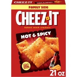 Cheez-It Hot & Spicy Baked Snack Crackers - 21oz