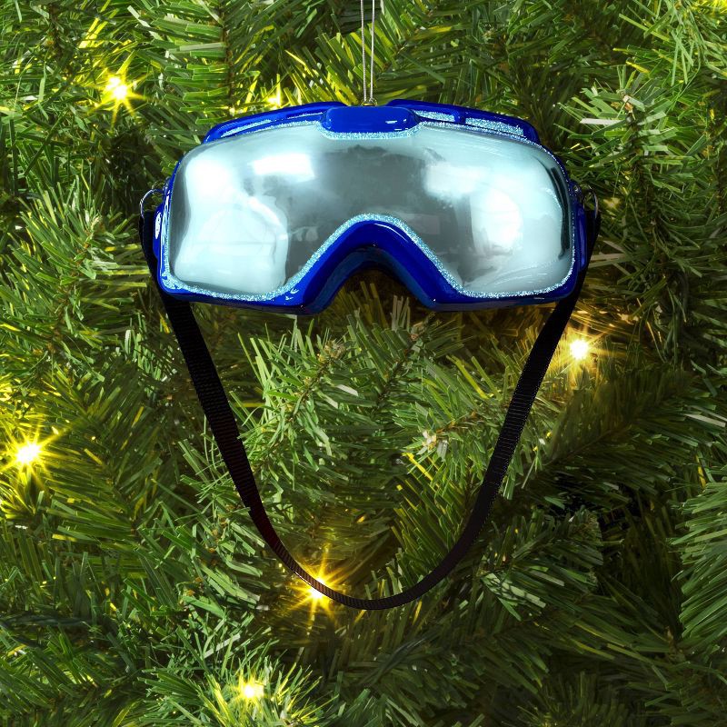 slide 2 of 3, Christmas Glass Ski Goggles Ornament - Wondershop™, 1 ct