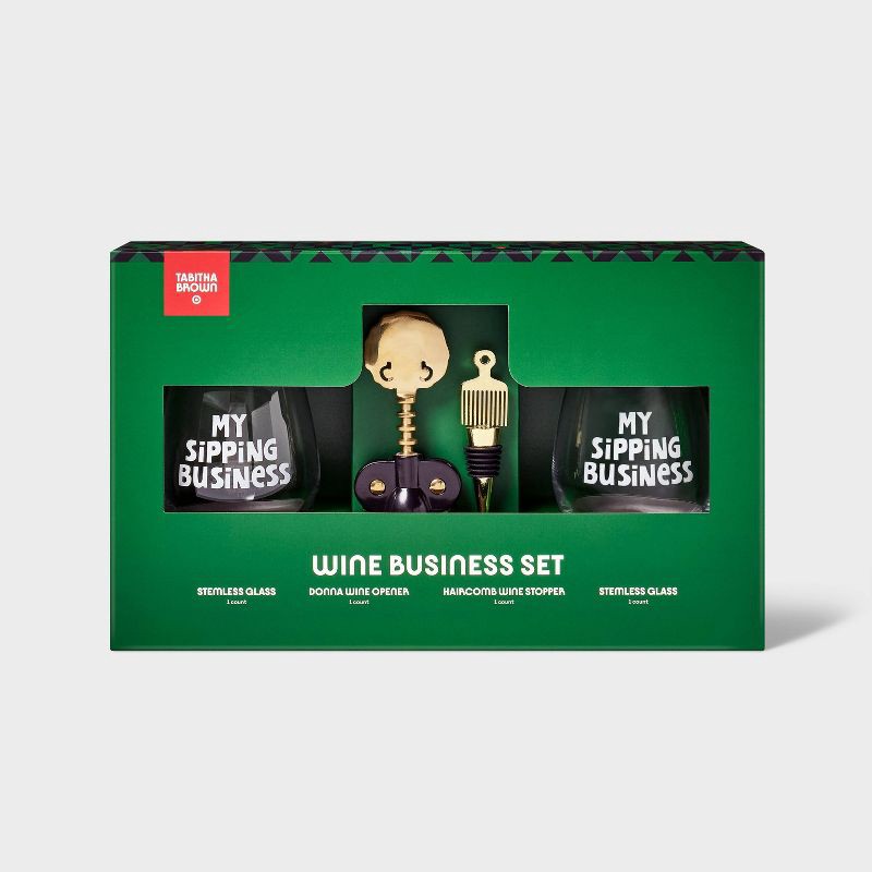 slide 4 of 4, Wine Business Gift Set - Tabitha Brown for Target, 1 ct