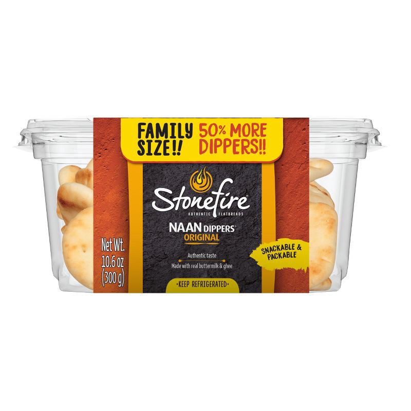 slide 1 of 6, Stonefire Original Naan Dippers Family Size, 1 ct