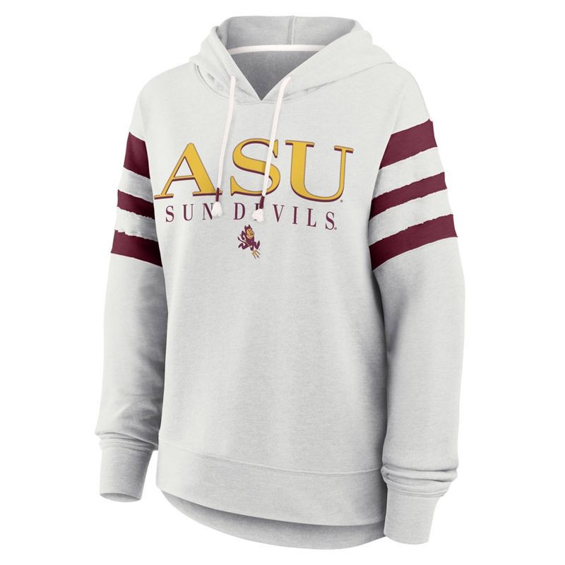 slide 1 of 3, NCAA Arizona State Sun Devils Women's Gray Fashion Hooded Sweatshirt - M, 1 ct