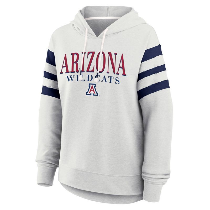 slide 1 of 3, NCAA Arizona Wildcats Women's Gray Fashion Hooded Sweatshirt - M, 1 ct