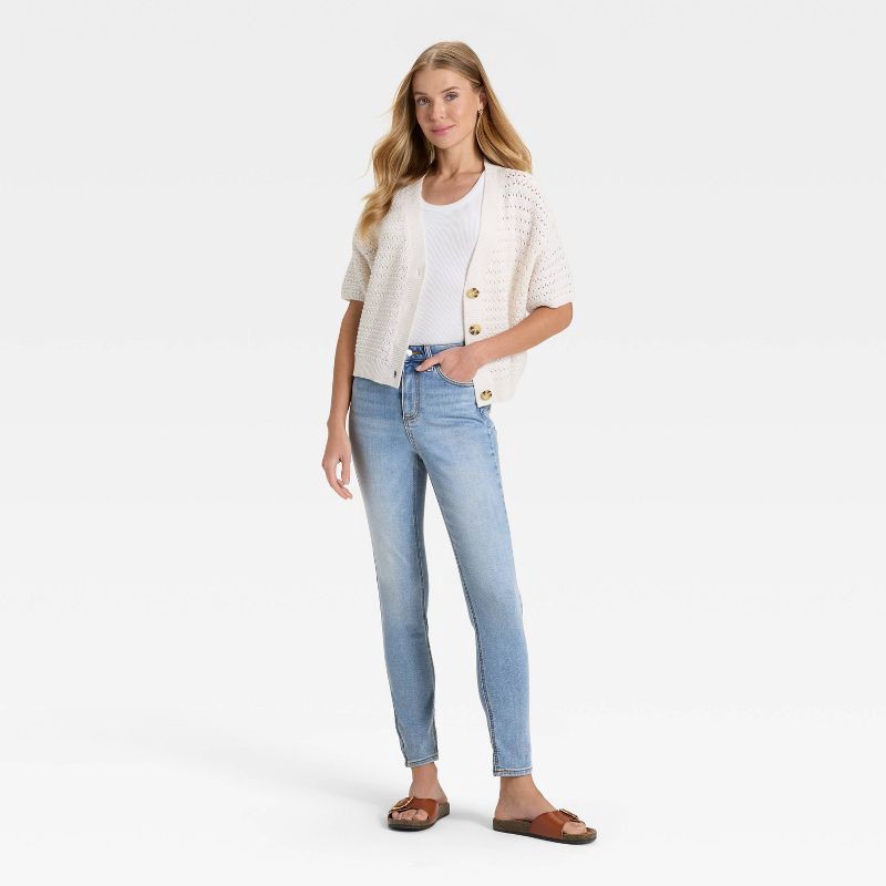 slide 3 of 3, Women's High-Rise Skinny Jeans - Universal Thread™ Light Wash 8, 1 ct