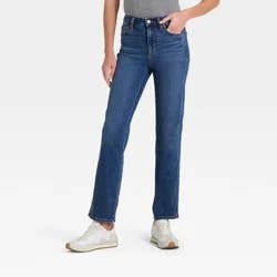 Women's High-Rise Straight Jeans - Universal Thread™ Medium Wash 14