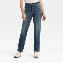 Women's High-Rise Straight Jeans - Universal Thread™ Dark Wash 16