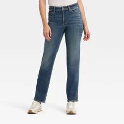 Women's High-Rise Straight Jeans - Universal Thread™ Dark Wash 16