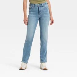 Women's High-Rise Straight Jeans - Universal Thread™ Light Wash 10