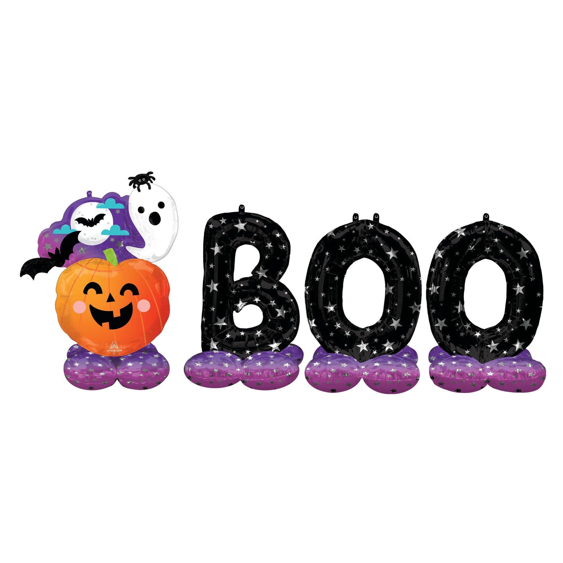 slide 1 of 1, Party City AirLoonz Spooky Halloween Boo (Uninflated) Balloon Set, 1 ct