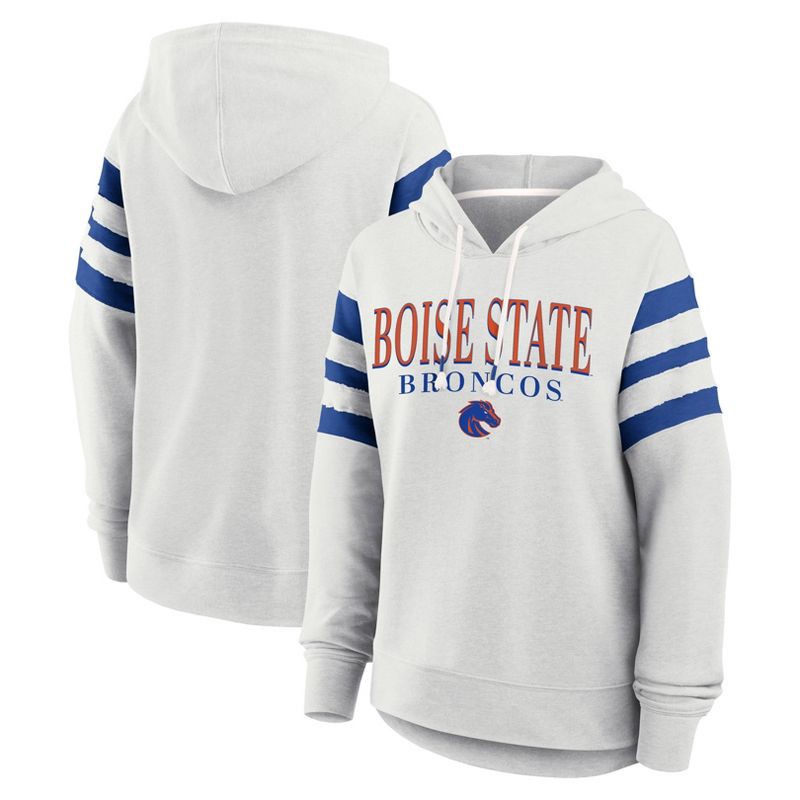 slide 3 of 3, NCAA Boise State Broncos Women's Gray Fashion Hooded Sweatshirt - L, 1 ct