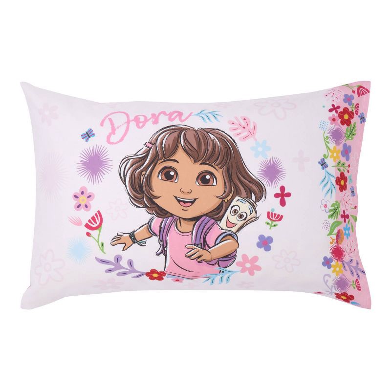 slide 5 of 10, 4pc Dora Toddler Bed Set, 4 ct