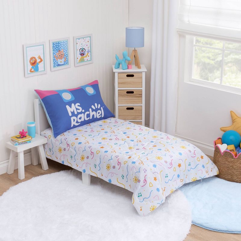 slide 10 of 10, Ms. Rachel 4pc Toddler Bed Set, 4 ct