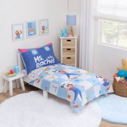 Ms. Rachel 4pc Toddler Bed Set