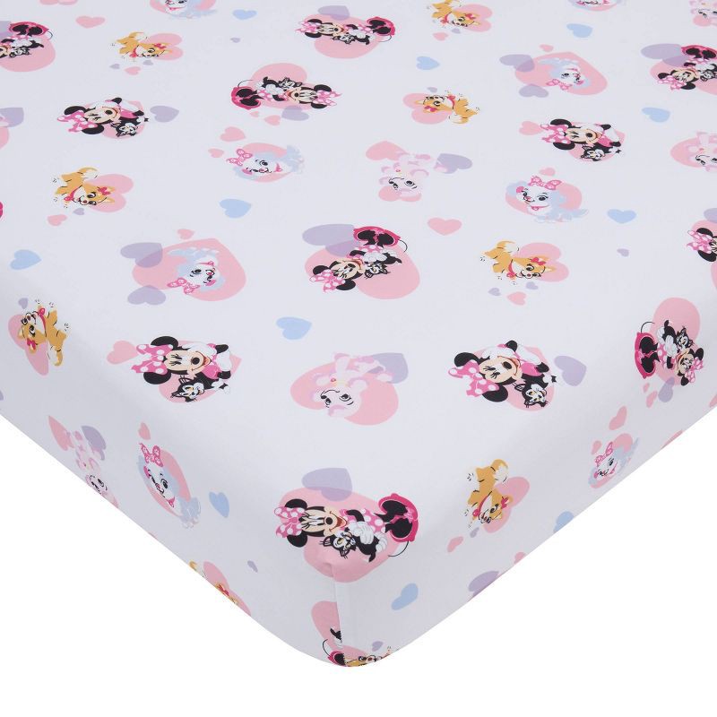 slide 2 of 10, 4pc Toddler Minnie Mouse Reversible Bed Set, 4 ct