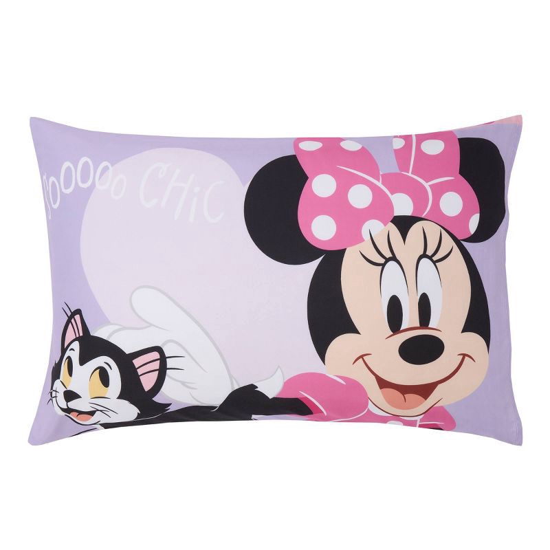 slide 4 of 10, 4pc Toddler Minnie Mouse Reversible Bed Set, 4 ct
