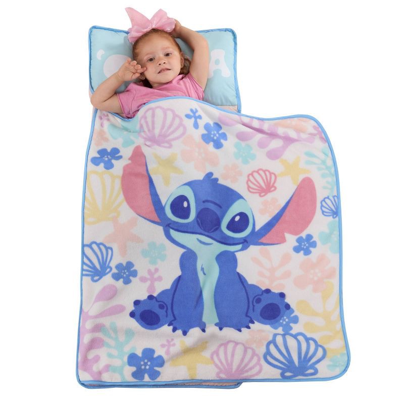 slide 2 of 9, NoJo Toddler Nap Mat Lounge Pad Blue/Pink, 1 ct
