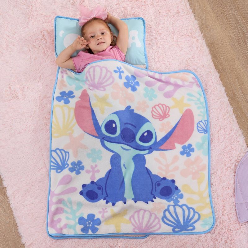 slide 3 of 9, NoJo Toddler Nap Mat Lounge Pad Blue/Pink, 1 ct